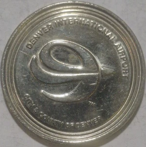 Denver, Colorado - Denver International Airport One 1 Token Transit TM CO 260 W - Bild 1 von 3