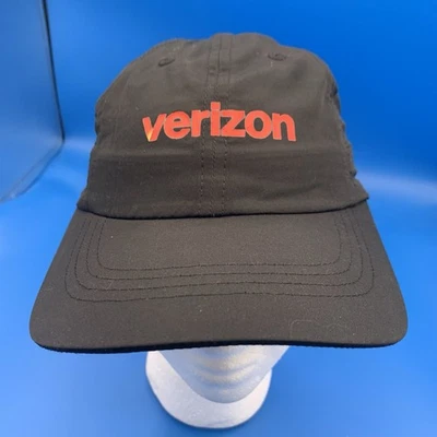 Черная шляпа сотрудника Verizon Wireless с вышитым ремешком и надписью - Изображение 1 из 4