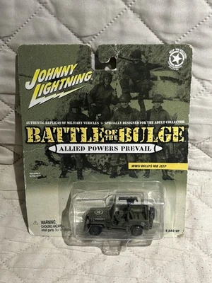 Johnny Lightning Battle of the Bulge WWII Willys MB Jeep Gunner, 1:64, NIB READ - Image 1 of 3