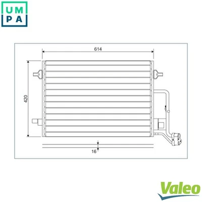 CONDENSER AIR CONDITIONING 817679 FOR SKODA VW AZM 2.0L BSS 2.0L AWT 1.8L 4cyl - Image 1 of 4