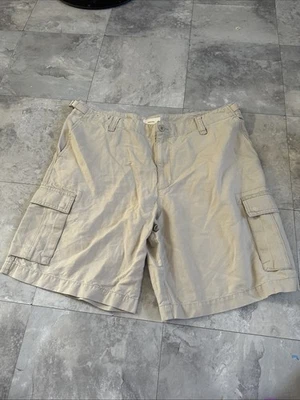 Mens Merona Cargo Shorts SIze 40 Flat Front Tan Pockets - Image 1 of 4