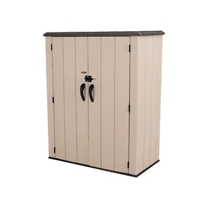 Lifetime Vertical Storage Shed 60326 53-Cubic Foot Capacity Locker Cabinet Space - Picture 1 of 24