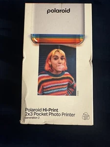 Imprimante photo Bluetooth Polaroid Hi Print 2ème génération blanche 2x3 poche - Photo 1/2