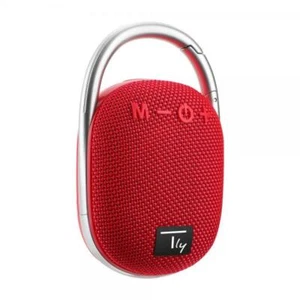 Techly Mini Altoparlante Wireless BT V5.3 Speaker Luce LED Vivavoce TF USB Rosso - Foto 1 di 9