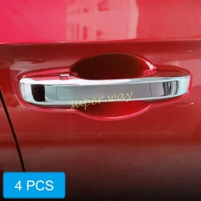 Para 2023-2025 Honda Civic CR-V ZR-V HR-V Cromo Manija Puerta Coche Tira Cubierta Tapiza Borde Foto 1 de 4