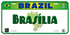 Brazil Brasília Personalized Novelty Car Tag License Plate - Picture 1 of 3