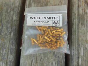 Wheelsmith Gold Spoke NIPPLES Alloy 15 ga Bike Bicycle NEW 12mm