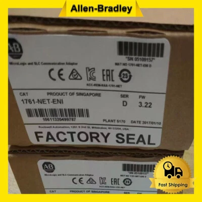 NEW AB 1761-NET-ENI SER D MicroLogix and SLC Communication Adaptor US - Image 1 of 3