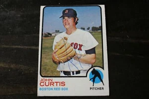 Tarjeta autografiada John Curtis 1973 Topps Boston Red Sox - Imagen 1 de 1