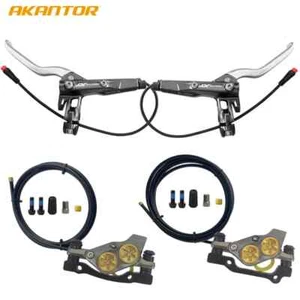 E-Bike Folding Bike 4 Piston Hydraulic Power Off Disc Brake Oil Pressure Brakes - Picture 1 of 36