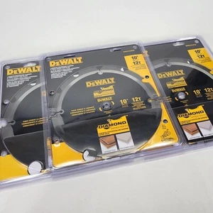 Lot of 3 Dewalt DWA31012PCD 10" 12T Laminate Flooring & Fiber Cement Saw Blade - Picture 1 of 8