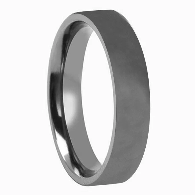 MIAMI WHITE Verlobungsring Trauringe Eheringe "VENUS" Tantal poliert 4 mm - Bild 1 von 1