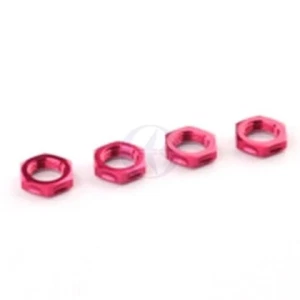Thunder Tiger PD1865 Rad-Mutter 17mm, Fein-Gewinde, Alu, ROT (4) ‏ - Picture 1 of 1