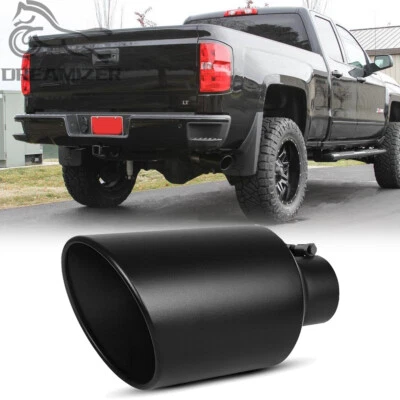 4" entrada 8" salida 15"" punta de escape acero inoxidable para Chevrolet Silverado 1500 Foto 1 de 4
