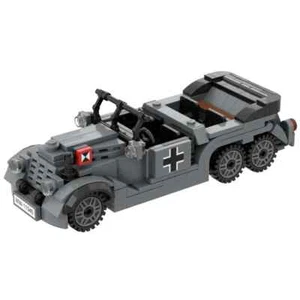 2. Weltkrieg Bundeswehr MB G4 Stabswagen 2. Weltkrieg MOC WWII Fahrzeug LKW Blöcke Jeep - Bild 1 von 6