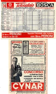 Schedina " Totocalcio " Concorso 24 del 11.2.1968 - Picture 1 of 3