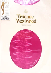 Vivienne Westwood JP Collant Calza Collant Reversibile Orb Fucsia Taglia M-L - Foto 1 di 5