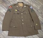 US WW2 Uniform Serge Service Jacket M1939 - Dated 1942 - Alaska Defence Command
