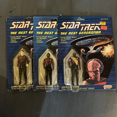 Star Trek 1998 William Rinker, Geordi La Forge, teniente Worf Foto 1 de 4