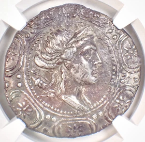 First Meris AR Tetradrachm Macedon Under Rome Coin 167-148 BC - NGC Choice VF - Picture 1 of 4