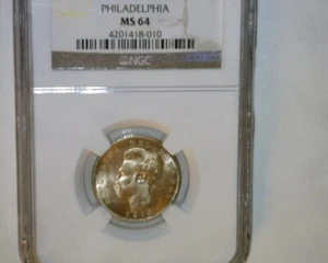 1916  Dos Decimos  Ecuador  NGC  MS64 - Picture 1 of 4