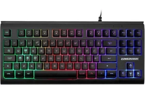 Lumsburry Rainbow LED Backlit 88 Keys, Wired Gaming Keyboard USB Receiver - Picture 1 of 6
