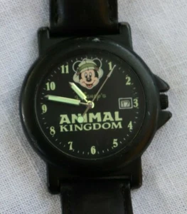RARE Disney's Animal Kingdom Mickey Man's Watch - Disney Time Works - Picture 1 of 6