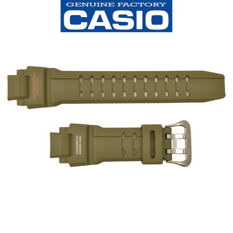 Correa de reloj original Casio G-Shock verde GA-1100KH-3A 10531393 Foto 1 de 4
