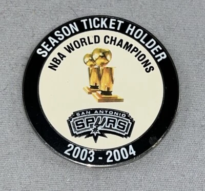 San Antonio Spurs Season Ticket Holder 2003-2004 Champion Coin - Imagem 1 de 4
