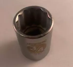 Armstrong 12-124 1/2" Drive 3/4" 12pt Socket USA - Picture 1 of 1