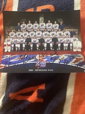WHL HOCKEY “Regina Pats”,Very Rare 2008-09 AUTOGRAPHED TEAM PHOTO(future NHLers)