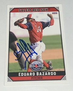 Eduard Bazardo SIGNED 2019 Salem Red Sox Team Set RC Card Auto Orioles Mariners