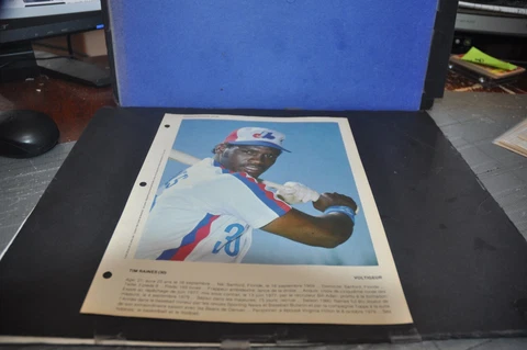 1981 Dimanche Derniere Heure Poster photo Montreal Expos baseball tim raines mlb Cover