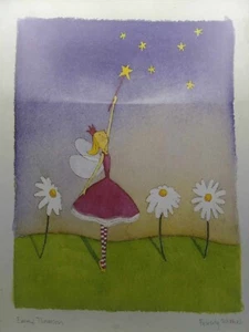 Vintage 2003 Set of 3 Felicity Wishes Fairy EMMA THOMSON Frame Matted ART PRINT - Picture 1 of 12