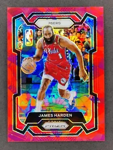 2023-24 Panini Prizm James Harden Red Cracked Ice #98 Philadelphia 76ers - Bild 1 von 2