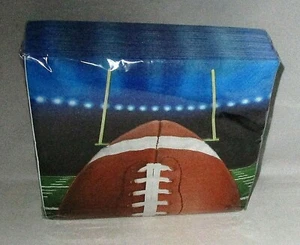 Football Luncheon  Napkins 60 Ct 2-Ply FOOTBALL FEVER  12 7/8" X 12 3/4" - Picture 1 of 1