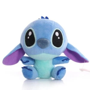 Disney’s Lilo & Stitch Soft Plush Keychain 4” Backpack Charm with Clip Cute Gift - Picture 1 of 3