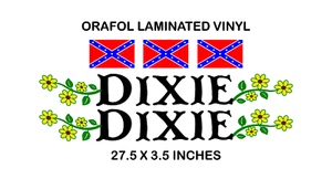 JEEP DUKES OF HAZZARD DIXIE HOOD SIDE REPLICA DECALS STICKERS GLOSS LAMINATED - Picture 1 of 1