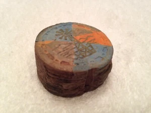 El Rancho Vegas Fire Chip Stack $25 1960, First Casino Las Vegas Strip WOW RARE - Picture 1 of 9