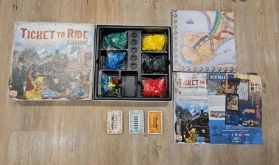 Ticket To Ride Europe Board Game by Days Of Wonder Never Used Unused Complete - Image 1 of 4