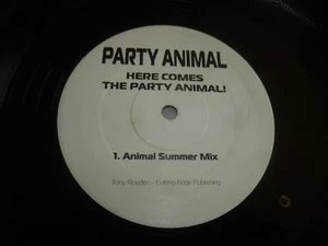 PARTY ANIMAL - Here comes the party - UK 3-track 12" Single - White Label - Picture 1 of 3