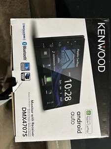 Kenwood DMX4707S Digital Multimedia Receiver w/CarPlay & Android Auto Car Stereo - Picture 1 of 2