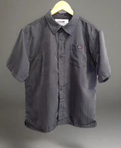 Vintage Dickies Camicia Collo Manica Corta Skater - Grigio Antracite - Tg. XL (14/16) - Foto 1 di 7
