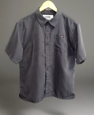 De colección. Camisa Patinadora Manga Corta Cuello Dickies - Gris Carbón - Talla XL (14/16) Foto 1 de 4