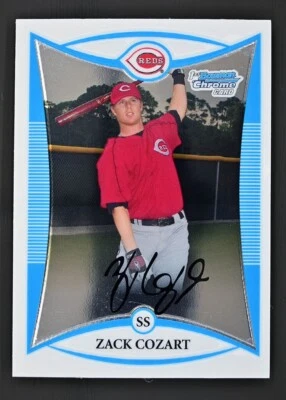 Bowman Chrome #BCP209 2008 Zack Cozart Prospect Cincinnati Reds Foto 1 de 2