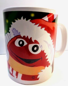 Mars M & M Red Coffee Mug Hot Chocolate Red M&M Christmas Candy Cane Santa Hat - Picture 1 of 7