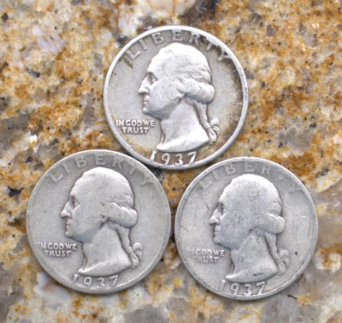 1937 PDS Washington Quarters Cover