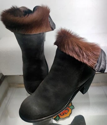 BOTÍN GUIDI 3006 SUAVE PELO DE CABALLO BOTA FORRADA INVERSA F/W 2014 39.5 ¡Raro! 😍 Foto 1 de 4