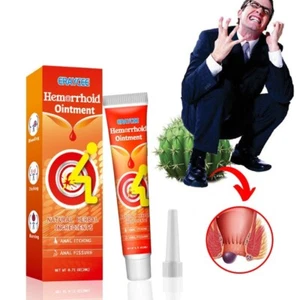 Safety Hemorrhoids Remove Ointment Herbal Cream Relief Piles Pain Reduce Ltching - Picture 1 of 6