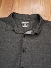Kenneth Cole Men's Button Up Shirt Short Sleeve Size L Gray